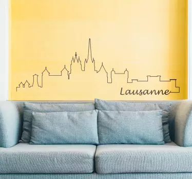 Wandtattoo Wohnzimmer Lausanne - TenStickers