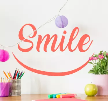 Wandtattoo Smiley Smile - TenStickers