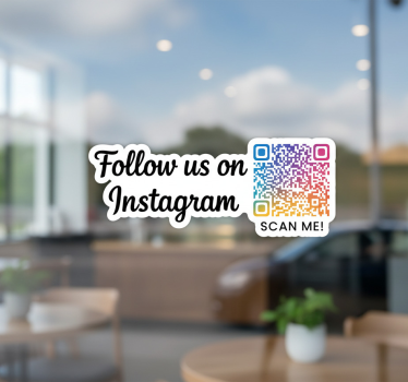 Wandtattoo technologie bunter instagram qr-code - TenStickers