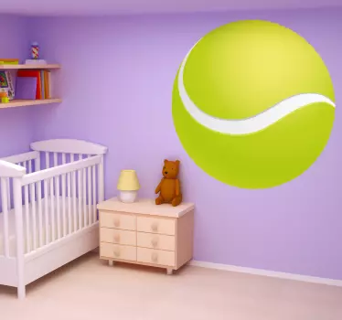 Wandtattoo Tennisball Abbild - TenStickers