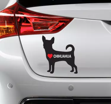 Autoaufkleber Chihuahua Hund - TenStickers