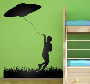 Wandtattoo UFO Drache - TenStickers