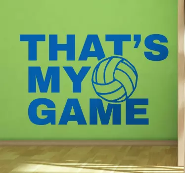 Wandtattoo Volleyball My Game - TenStickers