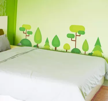 Wandtattoo Wald - TenStickers