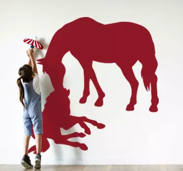 Wandtattoo Waldtier Pferd mutter und sohn - TenStickers