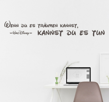 Wandtattoo Zitat träumen - TenStickers