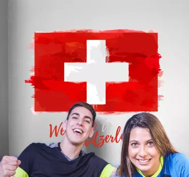 Wandtattoo Willkommen in der schweiz - TenStickers