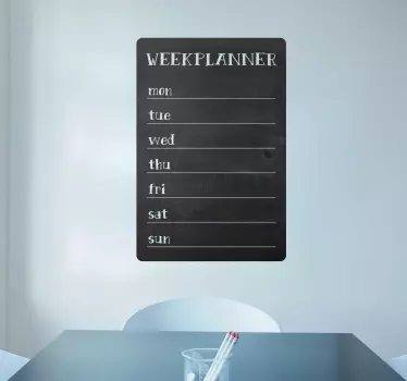 Wandtattoo Wochenplaner Tafel - TenStickers