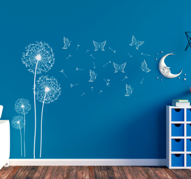 Wandtattoo Wohnzimmer Pusteblume Löwenzahn - TenStickers