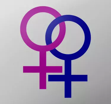 Wandtattoo Zeichen für Lesben - TenStickers