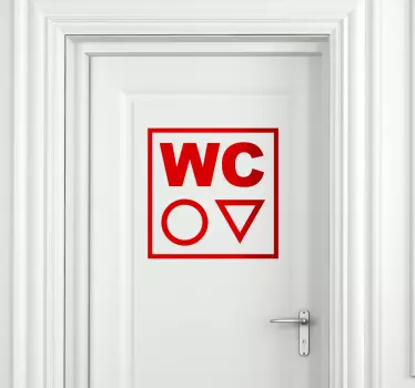 WC Toiletten Sticker - TenStickers