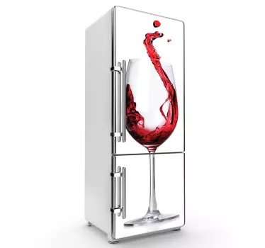 Weinglas Kühlschrank Folie - TenStickers