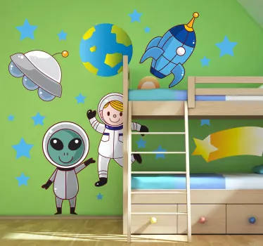 Weltraum Sticker Set - TenStickers