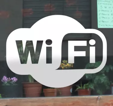 Schaufenster Aufkleber Wifi Logo - TenStickers