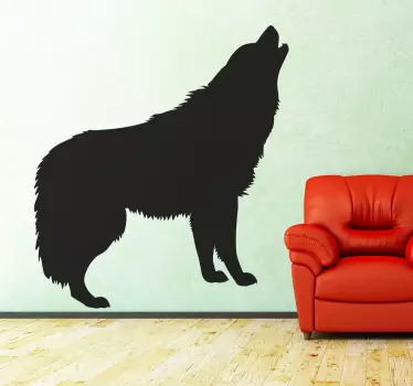 Wolf Silhoutte Wandtattoo - TenStickers