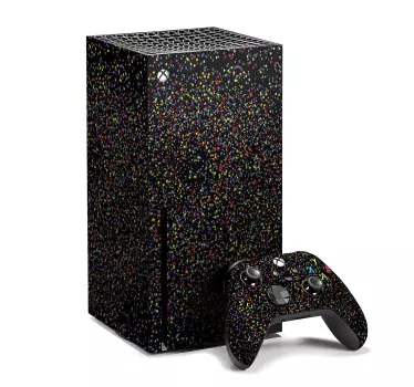 Xbox Folie schwarzer- multicolor glitzer - TenStickers