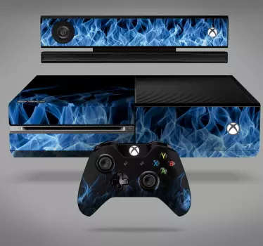 Xbox skin im flammend blauen design - TenStickers