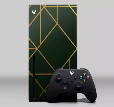 Xbox skin im geometrischen grünen stil - TenStickers