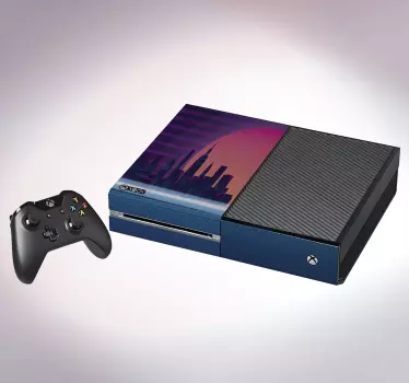 Xbox skin stadtlandschaft sonnenuntergang - TenStickers