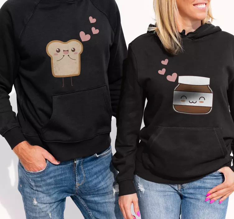 Brot und Nutella Partner T Shirts - TenStickers