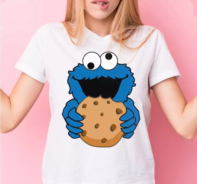 Kinder t shirt glückliches keksmonster - TenStickers