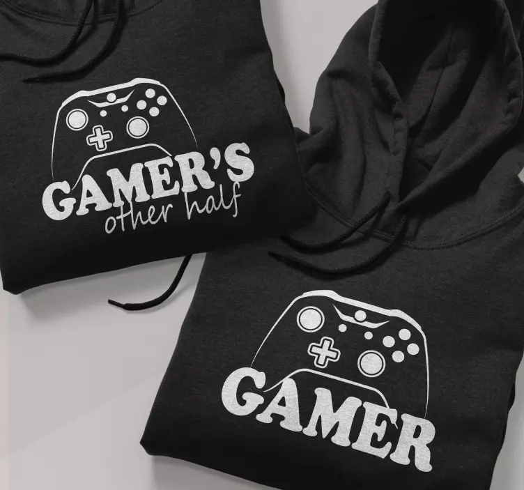 Gamer's others half Partner Pullover - TenStickers