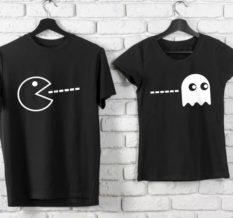 Partner T Shirts Pacman und Geist - TenStickers