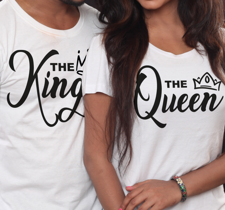 Partner T Shirts the King and Queen - TenStickers