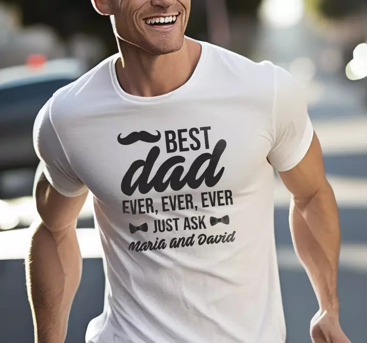 T Shirt Vatertag der Beste Vater - TenStickers
