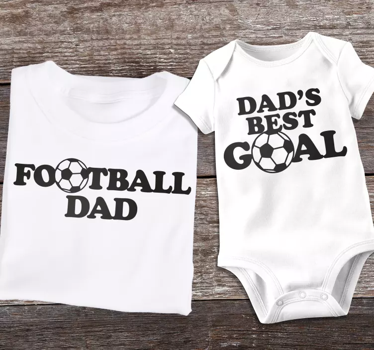 Vater Sohn T Shirt Football Father - TenStickers
