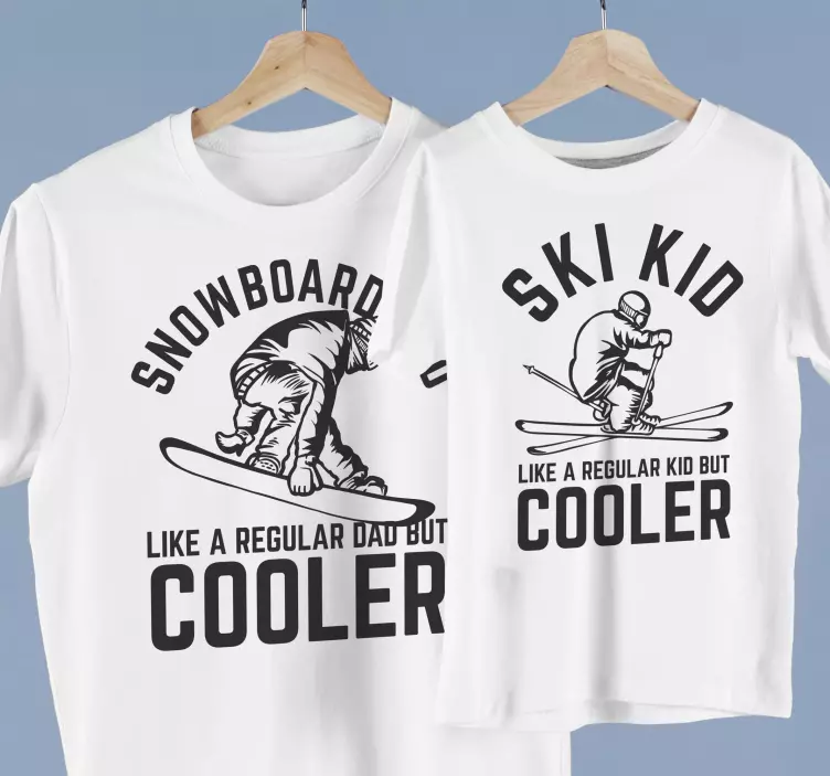 Vater Sohn T Shirt Snowboard Dad - TenStickers
