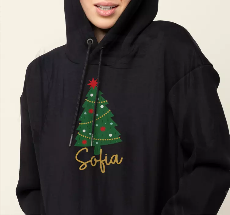 Weihnachten Hoodie Weihnachtsbaum - TenStickers