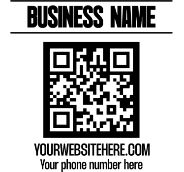 Original T Shirt firmenname und qr-code - TenStickers