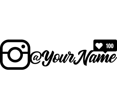 T-Shirts mit Namen Instagram-likes - TenStickers