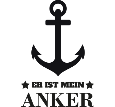 Pärchen T Shirts er ist mein anker, sie ist mein sagte - TenStickers