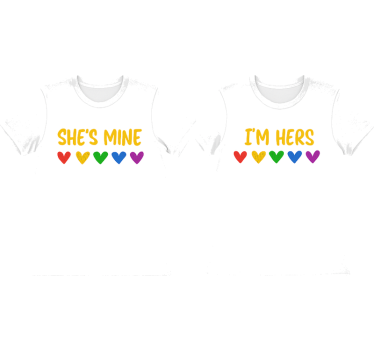 Pärchen t shirts lgbt sie gehört mir - TenStickers