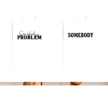 Pärchen t shirts jemandes problem - TenStickers