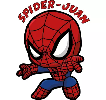 Spiderman mit Namen Kinder T Shirt - TenStickers
