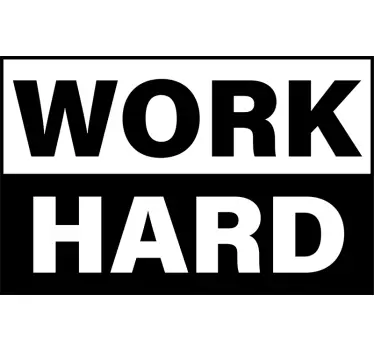 Work hard play hard T-shirt - TenStickers