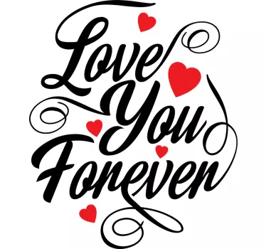 Pärchen t shirts liebe dich für immer - TenStickers