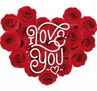 Mutter und tochter t shirt liebe rosen herz - TenStickers