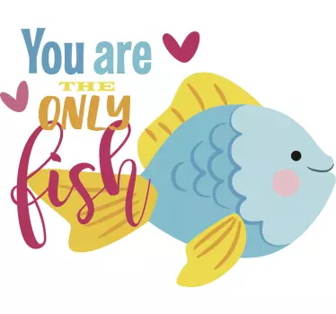 Mutter und tochter t shirt süße fischliebe - TenStickers