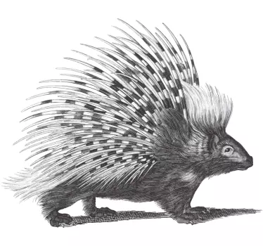 Original t shirt stachelschwein spiky creature - TenStickers