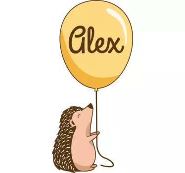 T-shirt baby igel mit ballon - TenStickers