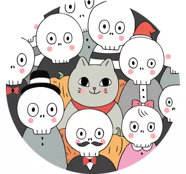 Tshirt Halloween Lustige skelette - TenStickers