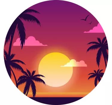 Mutter und tochter t-shirt sonnenuntergang am strand - TenStickers
