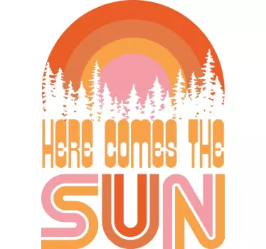 Original T Shirt sonnenaufgang wald grafik - TenStickers