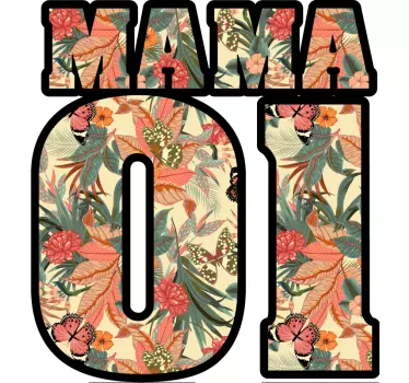 Mutter und tochter t-shirt florale familienverbindung - TenStickers