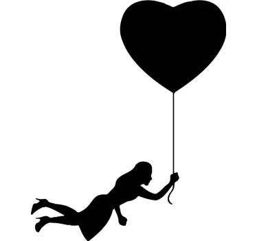 Pärchen T Shirts herzballons - TenStickers