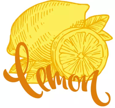 Original t shirt zitronenfrucht konzept - TenStickers